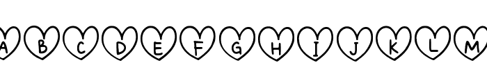 Love Cha Regular Font UPPERCASE