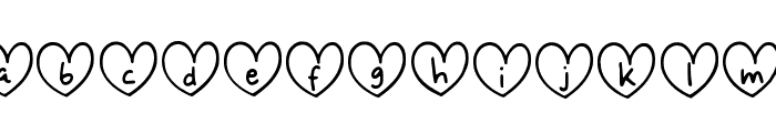 Love Cha Regular Font LOWERCASE