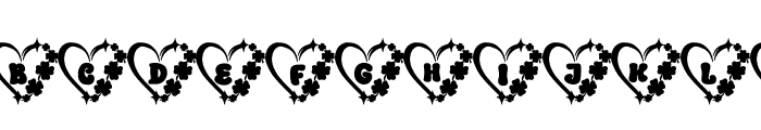 Love Clover Font UPPERCASE