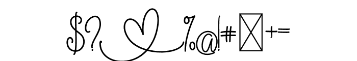 Love Days Script Font OTHER CHARS