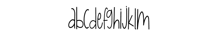 Love Display Font LOWERCASE