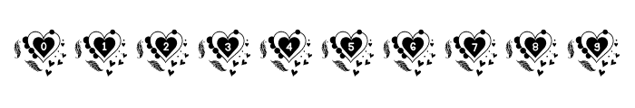 Love & Feather Regular Font OTHER CHARS