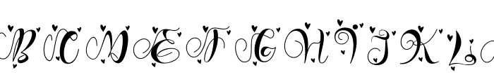 Love Flower Monogram Font LOWERCASE