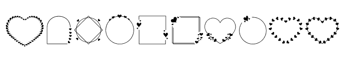 Love Frame Font OTHER CHARS