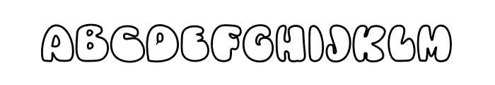 Love Groovy Line Font UPPERCASE