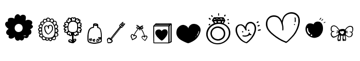 Love Heart Regular Font LOWERCASE