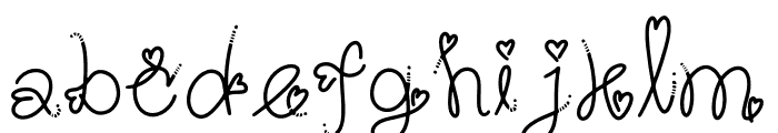 Love In The Air Font LOWERCASE