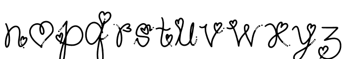 Love In The Air Font LOWERCASE