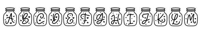Love Jar Monogram Font UPPERCASE