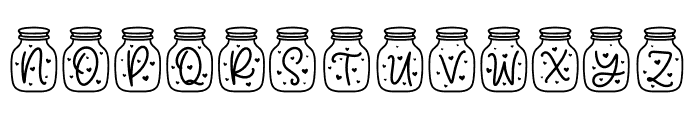 Love Jar Monogram Font UPPERCASE