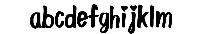 Love Jingle Regular Font LOWERCASE