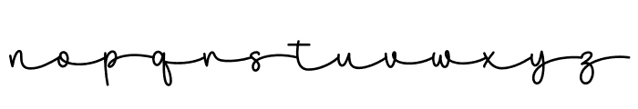 Love June Script Font LOWERCASE