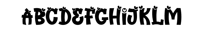 Love Kiss Font UPPERCASE