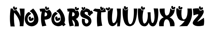 Love Kiss Font LOWERCASE