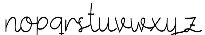 Love Leaves Font LOWERCASE