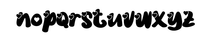 Love My Dog Heart Style Font LOWERCASE