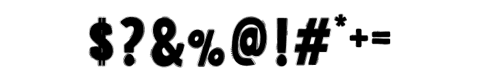 Love No11 Diagonal Font OTHER CHARS