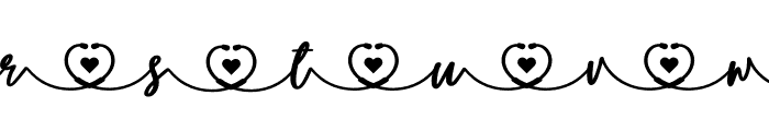 Love Nurse Heart1 Font UPPERCASE