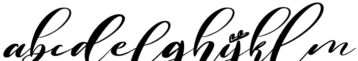 Love Prilly Italic Font LOWERCASE