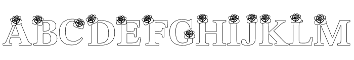 Love Rose Font UPPERCASE