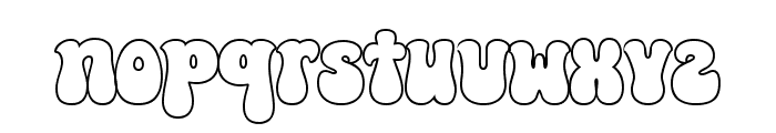 Love Side Outline Font LOWERCASE