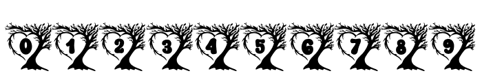 Love Trees Font OTHER CHARS