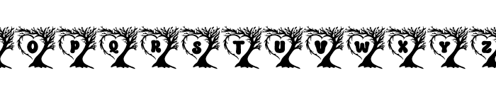 Love Trees Font UPPERCASE