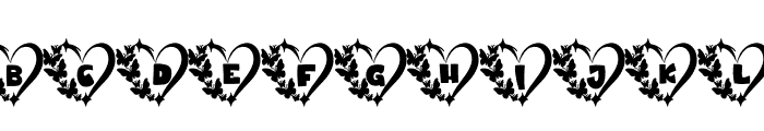 Love butterflies Font UPPERCASE