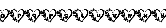 Love butterflies Font LOWERCASE