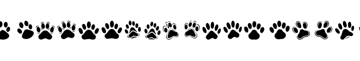 Love dog paws Regular Font UPPERCASE