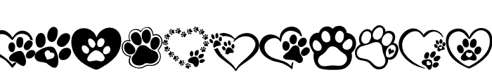Love footprints FONT