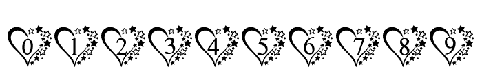 Love star monograms Font OTHER CHARS