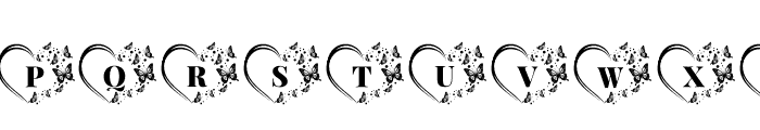 LoveButterflyMonogramSusecre- Font LOWERCASE