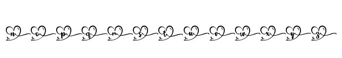 LoveCoupleDecorative-Regular Font LOWERCASE