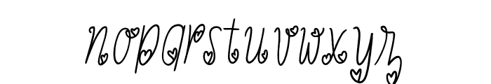 LoveHeart Font LOWERCASE