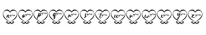 LovePendantMonogram-Regular Font LOWERCASE