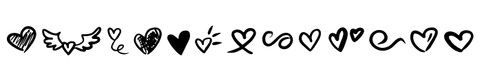 Lovea Doodle Font UPPERCASE