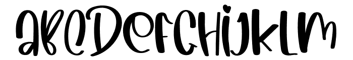 Loveably Coffee Font LOWERCASE