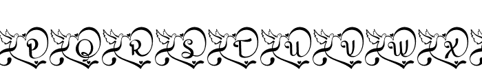 Lovebird Monogram Font UPPERCASE