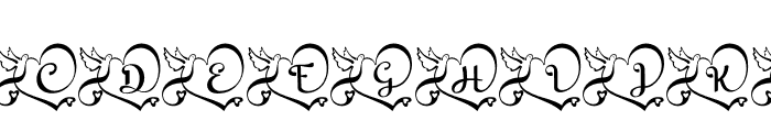 Lovebird Monogram Font LOWERCASE
