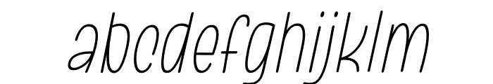 Lovelope Light Oblique Font LOWERCASE
