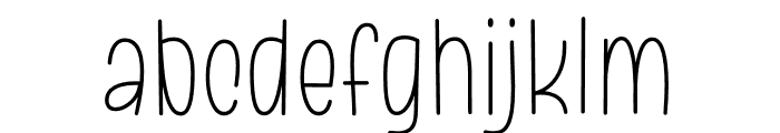 Lovelope Light Font LOWERCASE