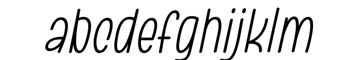 Lovelope Medium Oblique Font LOWERCASE