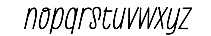 Lovelope Medium Oblique Font LOWERCASE