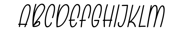 Lovelope Regular Oblique Font UPPERCASE