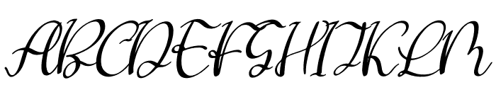 Lovely Beralyna Italic Font UPPERCASE