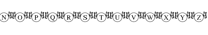Lovely Butterfly Font LOWERCASE