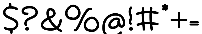 Lovely Curly Clear Bold Font OTHER CHARS