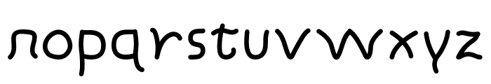 Lovely Curly Clear Bold Font LOWERCASE