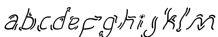 Lovely Curly Italic Font LOWERCASE